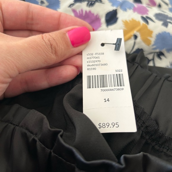 Lane Bryant Satin Jogger Pants - Picture 2 of 7